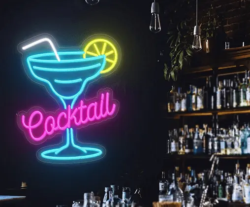 Aangepaste neonbarborden